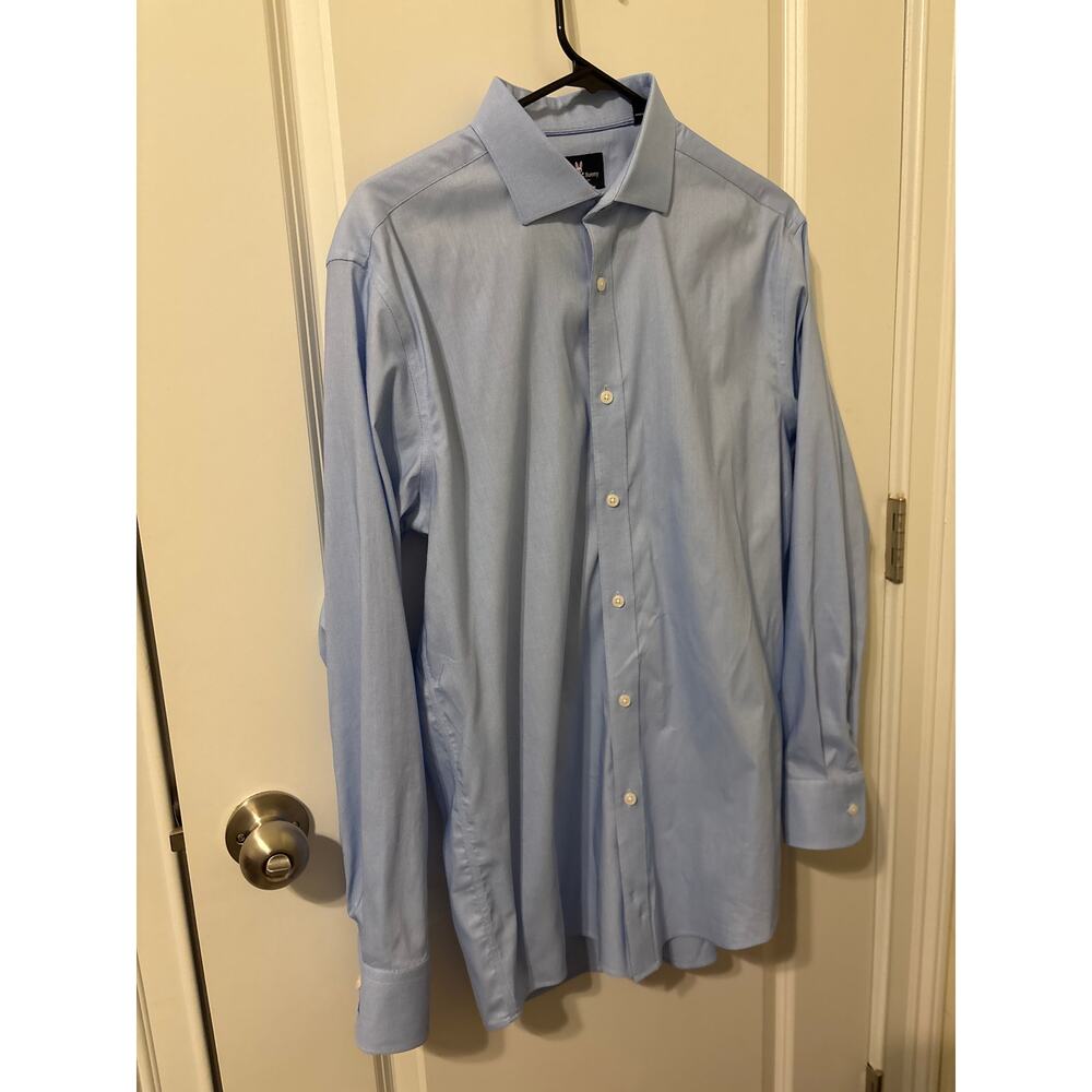 Men’s Psycho Bunny Dress Shirt Modern Fit blue EUC 15.5 32/33